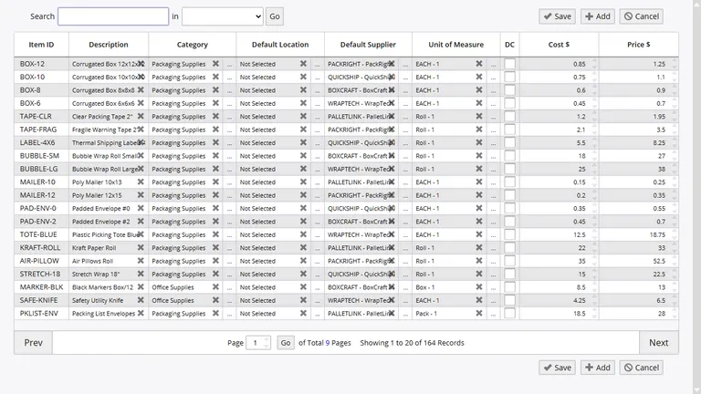 Bulk edit and import interface with column mapping and row-level validation